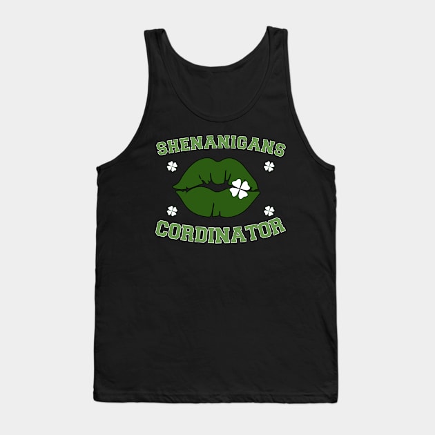 Shenanigans Coordinator retro St. Patricks Day lucky Teacher Tank Top by NIKA13